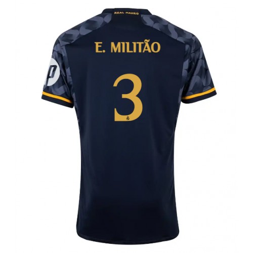 Pánský Fotbalový dres Real Madrid Eder Militao #3 2023-24 Venkovní Krátký Rukáv